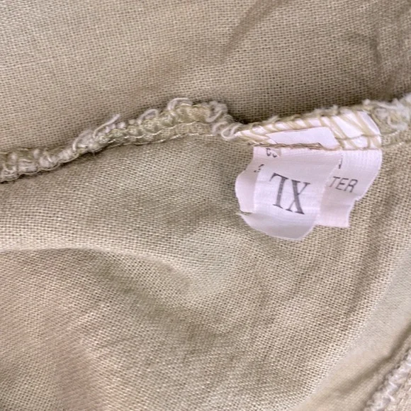 Sage Green Spaghetti Strap A-Line Dress w|brown button accents - Picture 8 of 10